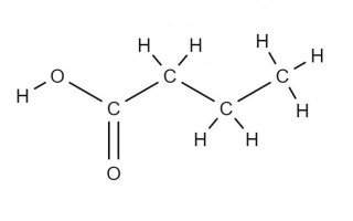 propanoic acid displayed formula